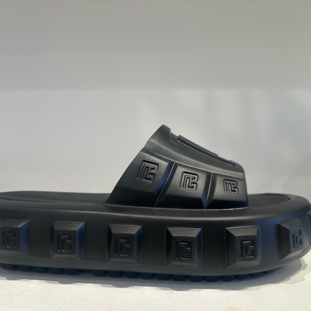 Balmain Black Ari Slides - Picture 5 of 8